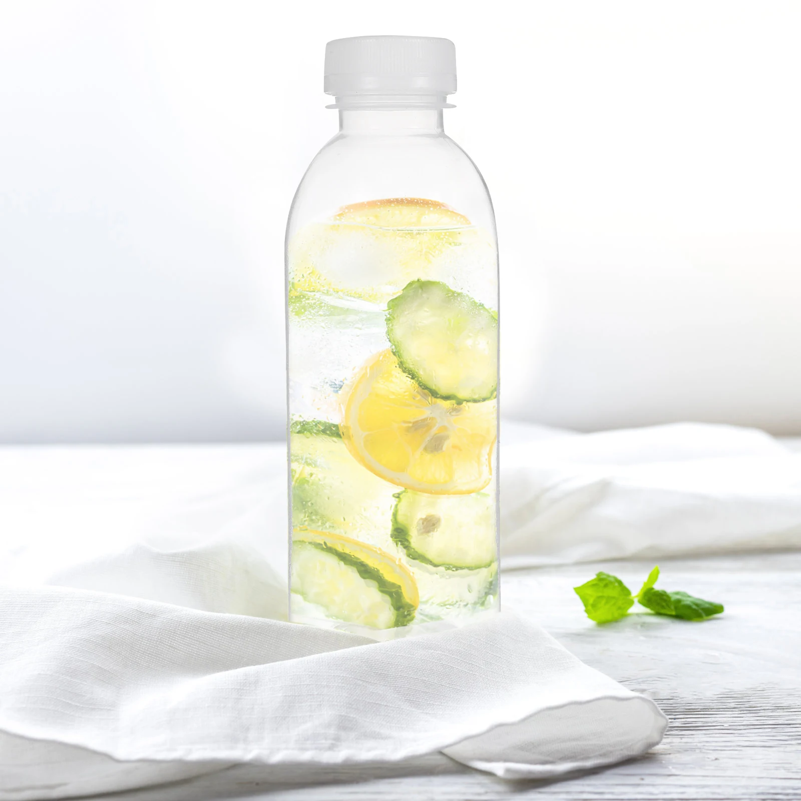 

Empty PET Storage Bottles 500ml 6PCS Juice Milk Drink Container for Sports Beverage Storage Jars