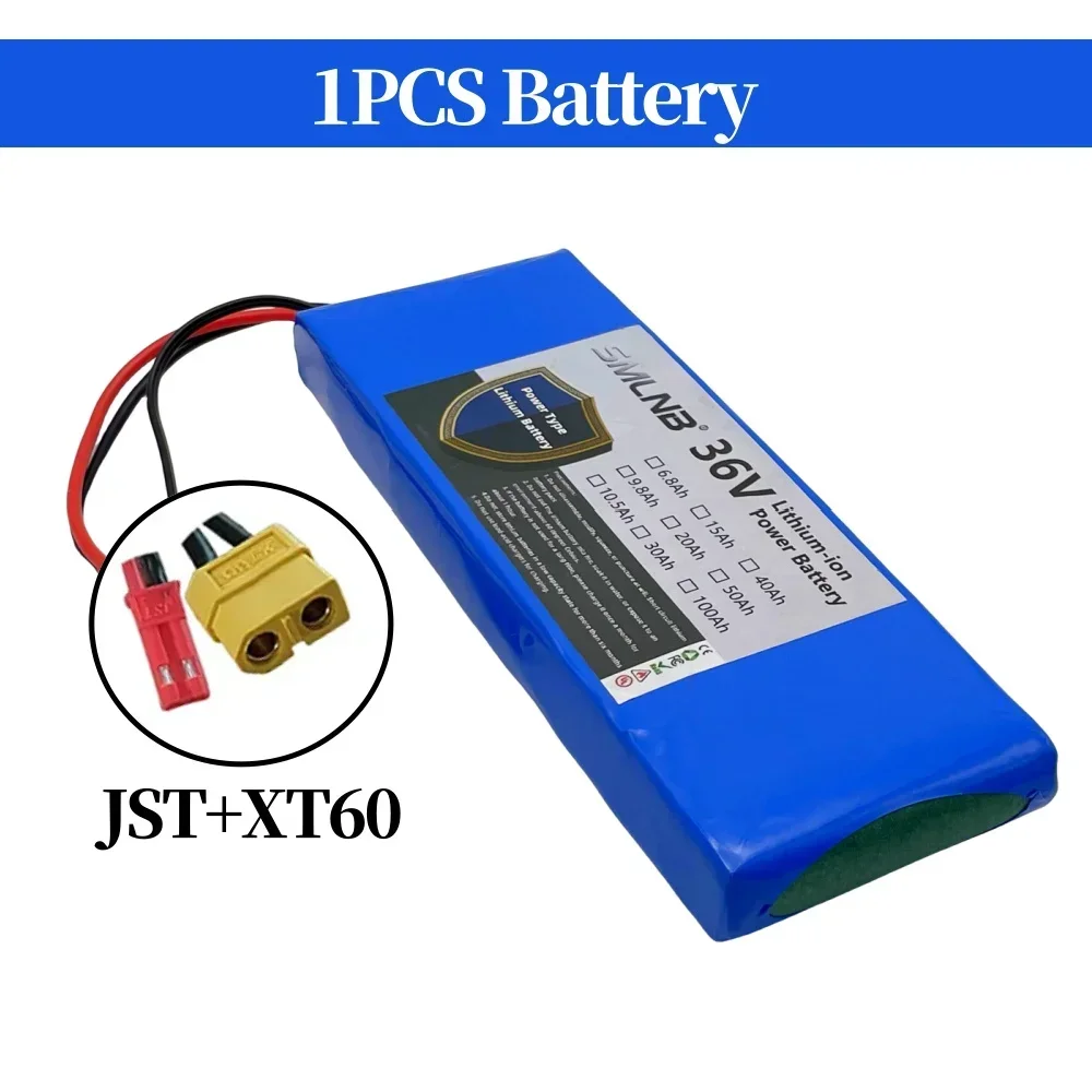36V 6800mAh 18650 Lithium Li-ion Battery Pack 10S1P 15A BMS 500W Rechargeable Batteries Electric Car Bicycle Scooter image 3