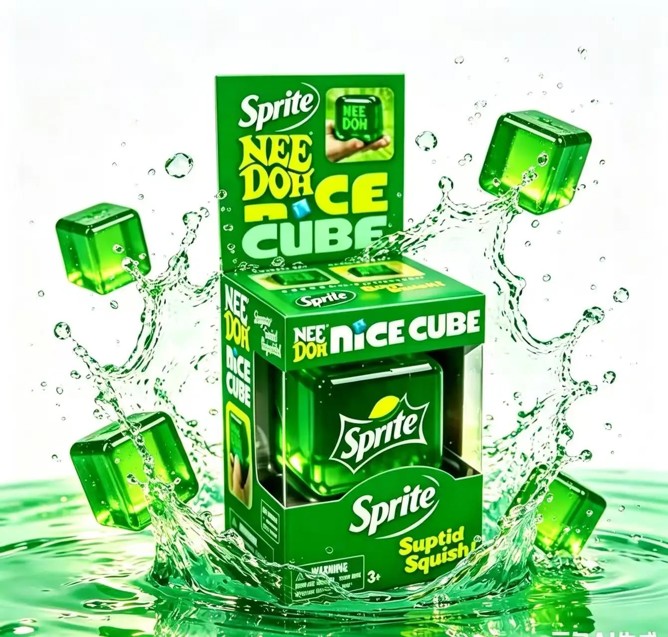 

Needoh Sprite Limited Edition Nice Cube Squish Toy 2026