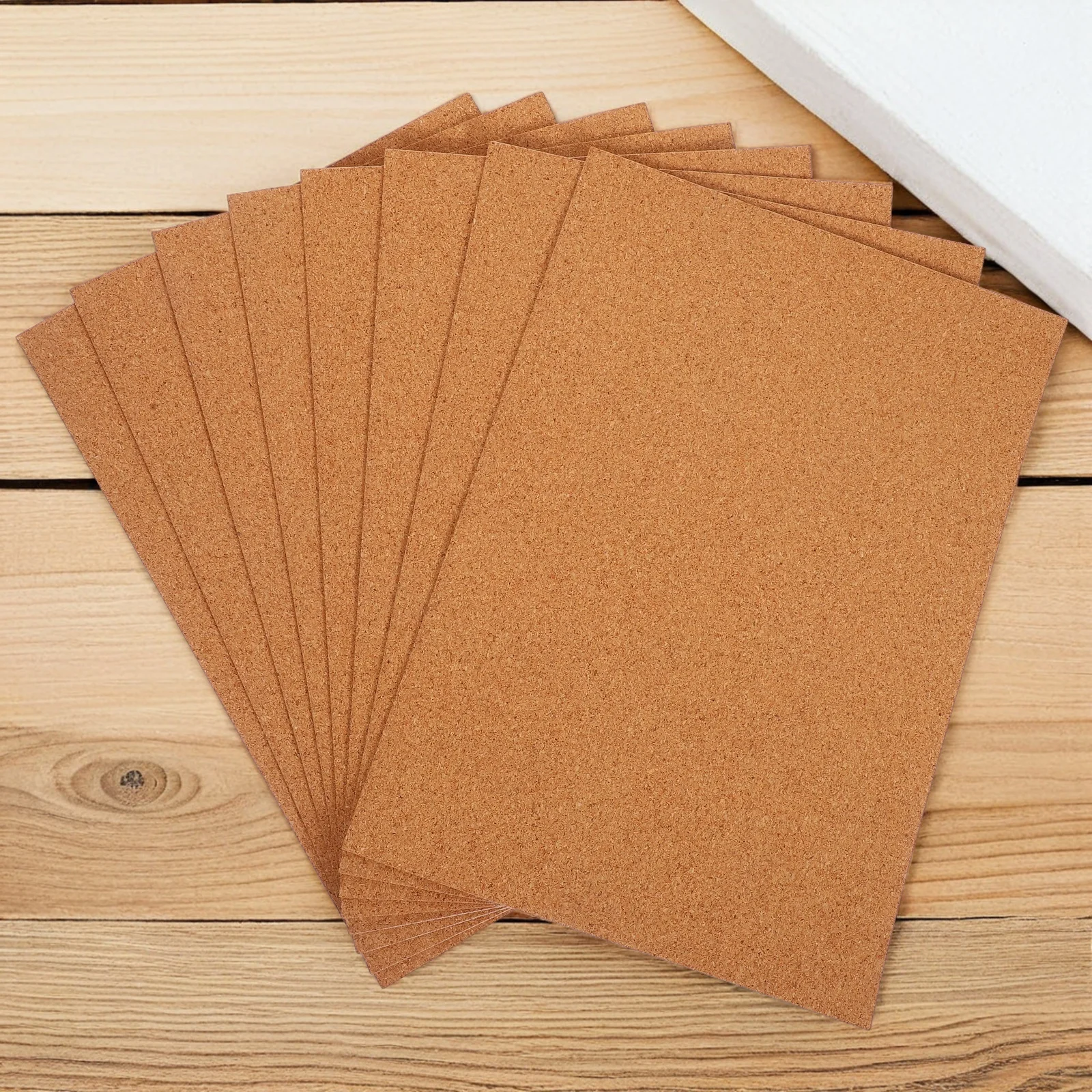 8 قطعة صفائح الفلين ذاتية اللصق سميكة مستطيلة العزل لوحات DIY بها بنفسك الحرف الوقايات الجدار الديكور مكتب المنزل الطرف