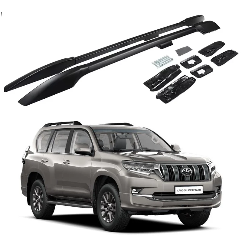 

OE Style Car Roof Rack For Land Cruiser Prado LC150 2010-2022 Rails Bar Luggage Carrier Bars top Cross bar Rack Rail Accessories