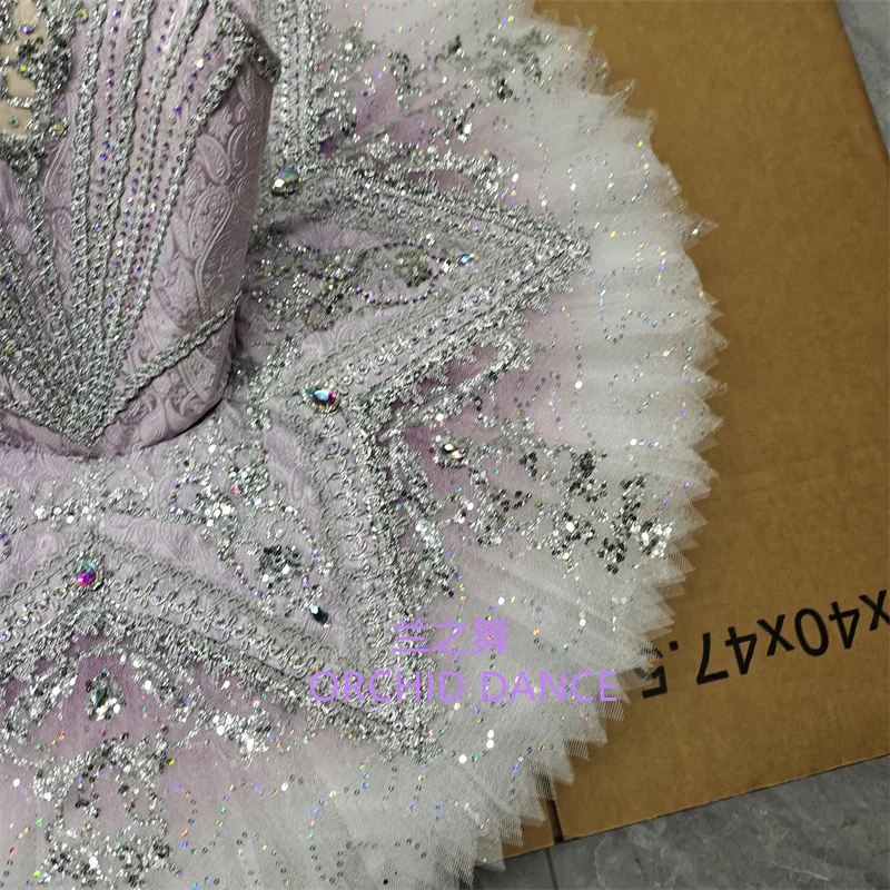 BT01624 Costumi tutu di balletto fata argento lilla per adulti per bambini, ragazze, donne, dimensioni personalizzate professionali