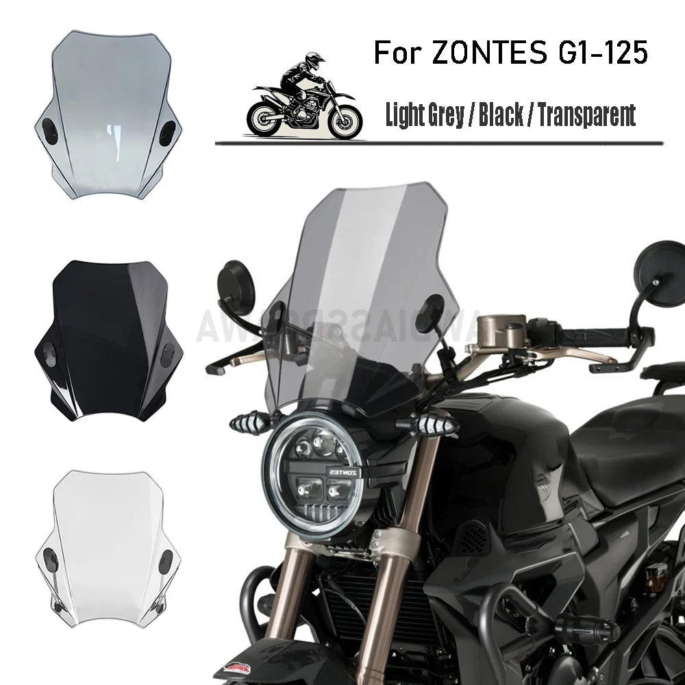 

New Motorcycle Accessories Windshield Wind Deflector Windscreen Fairing Baffle Cover For ZONTES G1-125 G1125 g1125 2021 2022