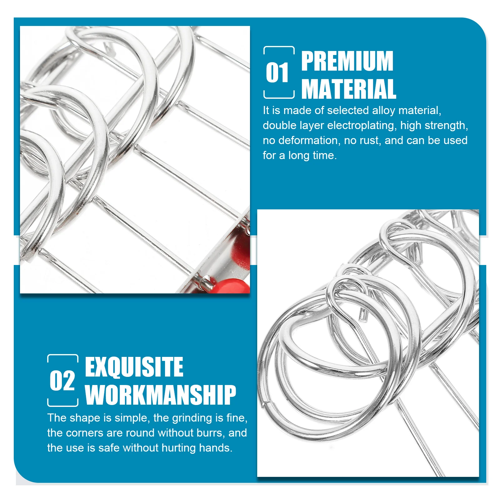 25 uds anillo de desbloqueo de inteligencia rompecabezas juego de desarrollo cerebral juego de aprendizaje educativo alambre de Metal desafío rompecabezas nueve
