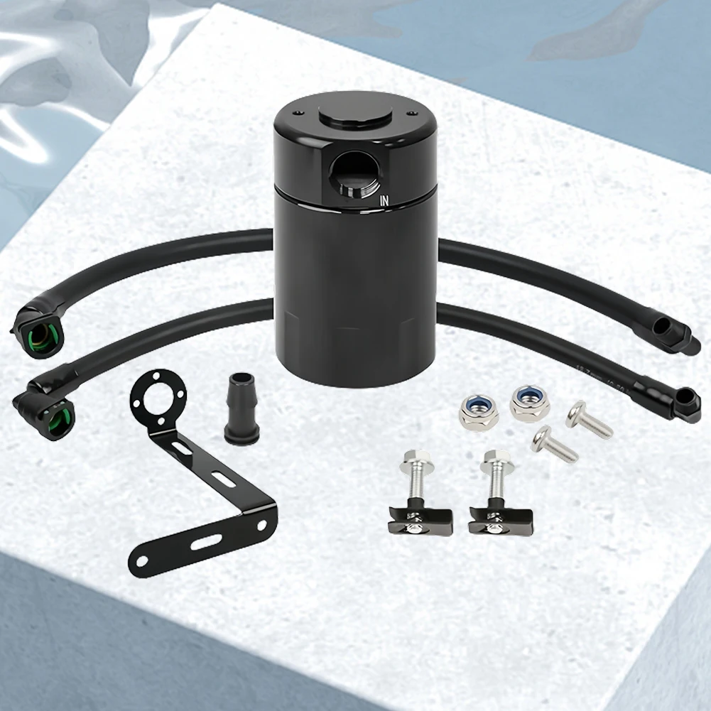 Air Oil Separator Tank Reservoir Kit for Ford F150 Raptor Expedition 5.0L 3.5L Car Baffled Oil Catch Can Reservoir Tank