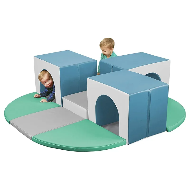

Children climbing large building block activity corner soft foam crawling mat, high density sponge sofa kit