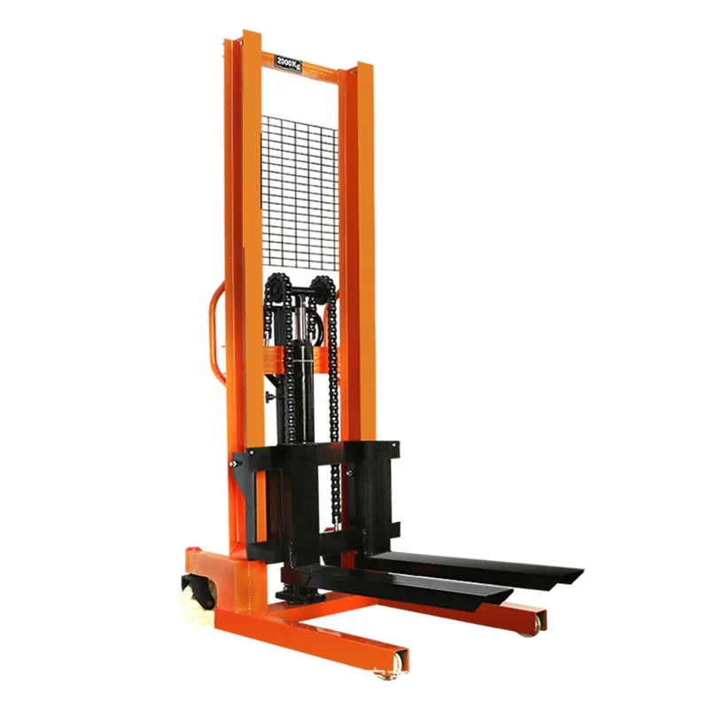 For 3  ton Hydraulic Manual Pallet Stacker forklift crane 1 ton hand operated forklifts hand pallet stacker hand crank forklift