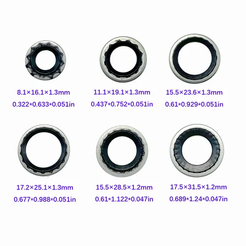 Junta de sistema de aire acondicionado automático para compresor V5, válvula de expansión del evaporador, junta de tubería A/C