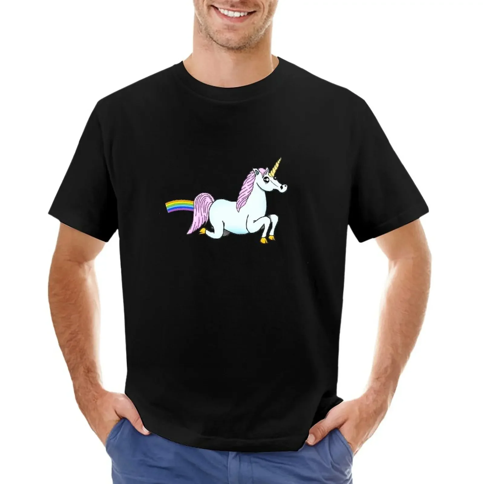 

and it is propelled thanks to the rainbow that comes out of the butt. This unicorn has a dream face T-Shirt