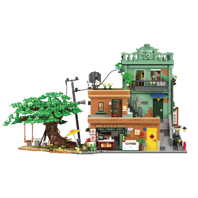 

Weekit Medieval Tavern Building Block 8090s City Street View Time Village House Architecture Bricks Creative Toys Adult Gifts