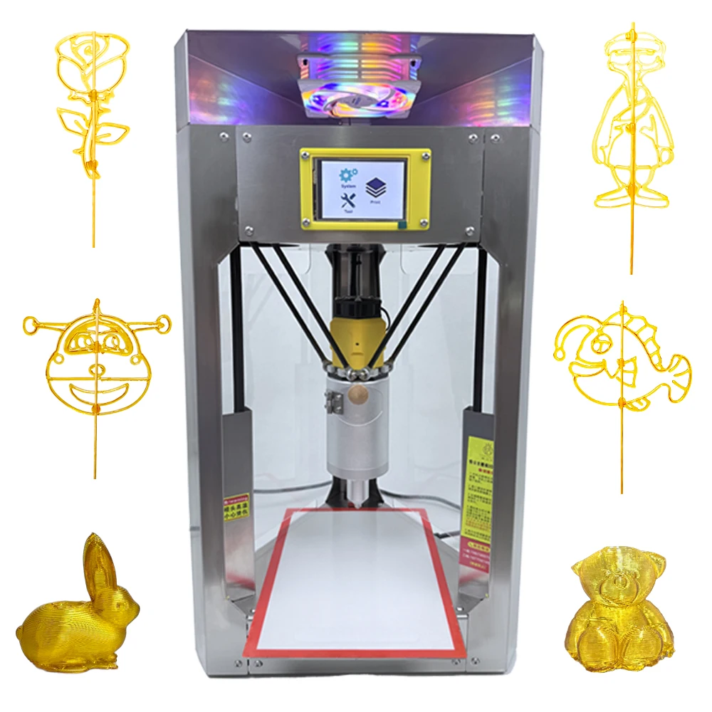 Полуавтоматический 3D-принтер TianGongZhu170B09 для нанесения мальтозной смазки, 2D/3D принтер для сахарной росписи, новый, 1 год гарантии, USB