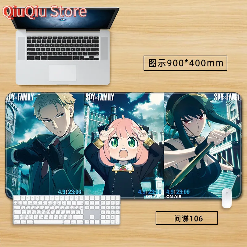 Mouse Pad XXL Anya Forger Keyboard Pads Anime Loid Forger Mouse Mat Yor Forger Deskpad