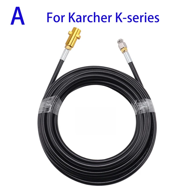 2 ~ 40M 1/4 "Riool Afvoer Water Reinigen Slang Met Verwijderbare Nozzle En Optionele Adapter Voor Karcher Bosch hoge Druk Jet Wasmachine
