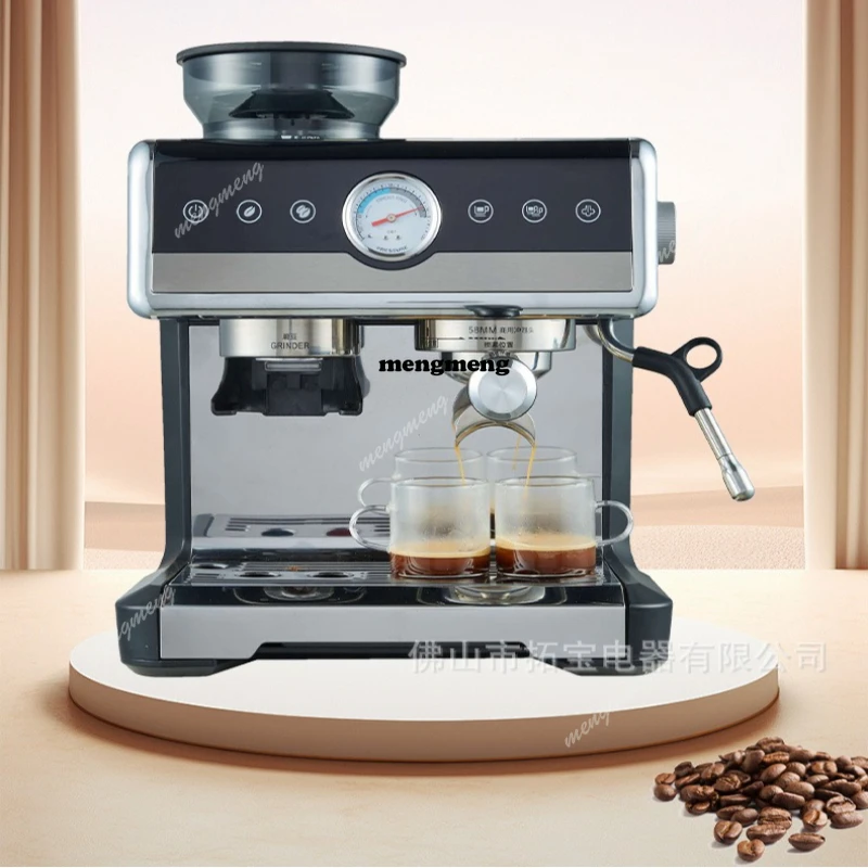 

Semi-automatic espresso machine Brush touch screen pump fancy coffee machine with strap