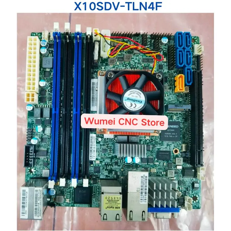 Second-hand test OK original X10SDV-TLN4F Server mini-ITX motherboard If you need other specifications, please consult