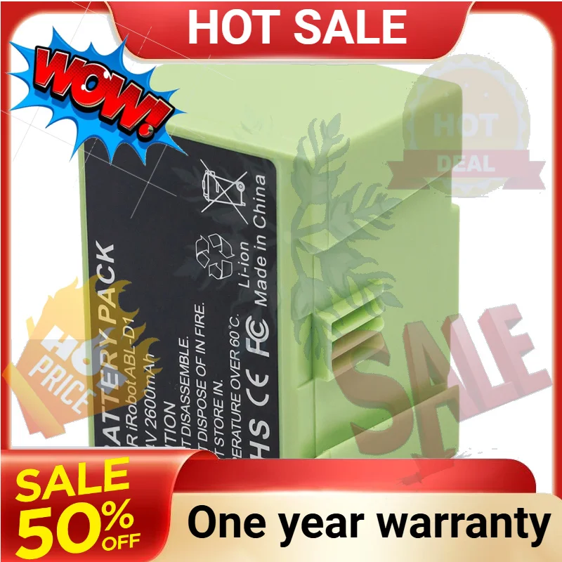 SWZY Battery Replacement for iRobot Roomba e & i Series i7+ e5 7150 7550 i3 3150 i3+ 3550 i4 4150 Part 14.4V 2600mAh/3200MAH i7