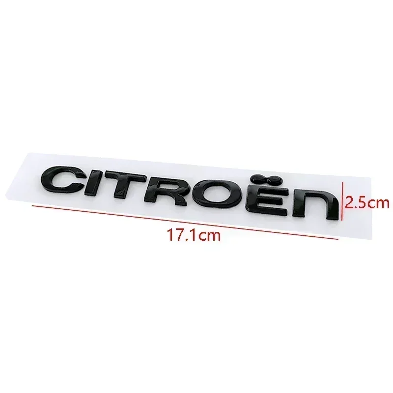 ABS Car Rear Trunk Badge Decal for Citroen C4 C3 C5 C1 DS3 DS5 DS4 Jumper Berlingo Nemo Sticker Auto Modification Accessories