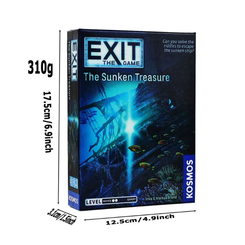 The Sunken Treasure Exit: The Game Kosmos Card Game Family-Friendly, Card-Based At-Home Escape Room Experience for 1 To 4 Player