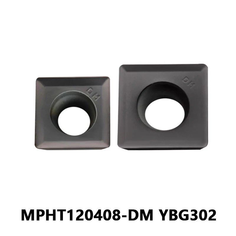 

Carbide Inserts MPHT120408-DM YBG302 MPHT120408 MPHT CNC Lathe Milling Cutting Machining for General Processing Metal Tools