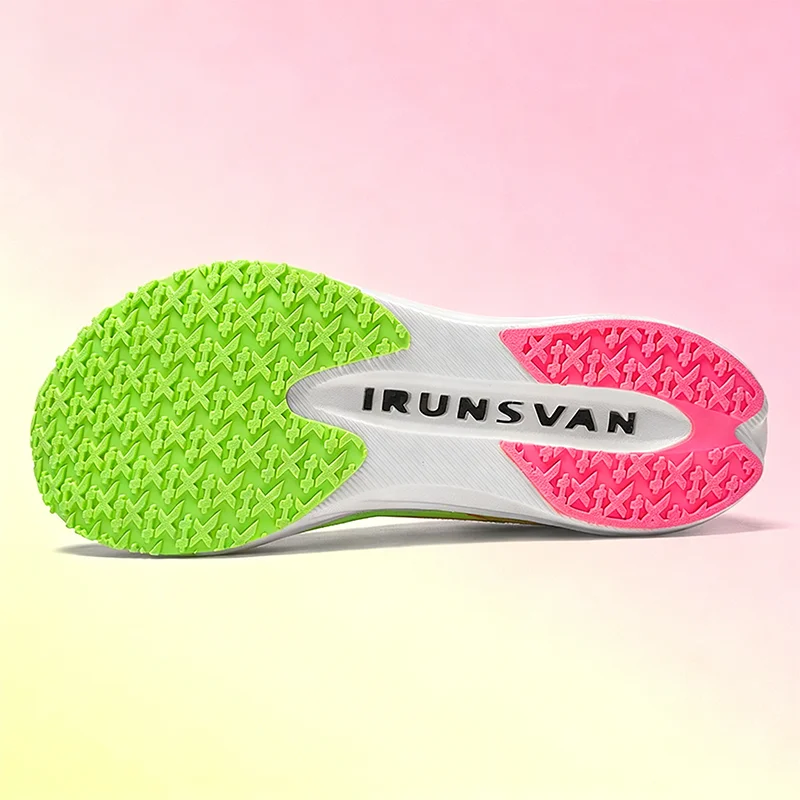 حذاء جري IRUNSVAN ذو لوحة كربون كاملة، حذاء رياضي ماراثون مريح وجيد التهوية وخفيف الوزن وممتص للصدمات