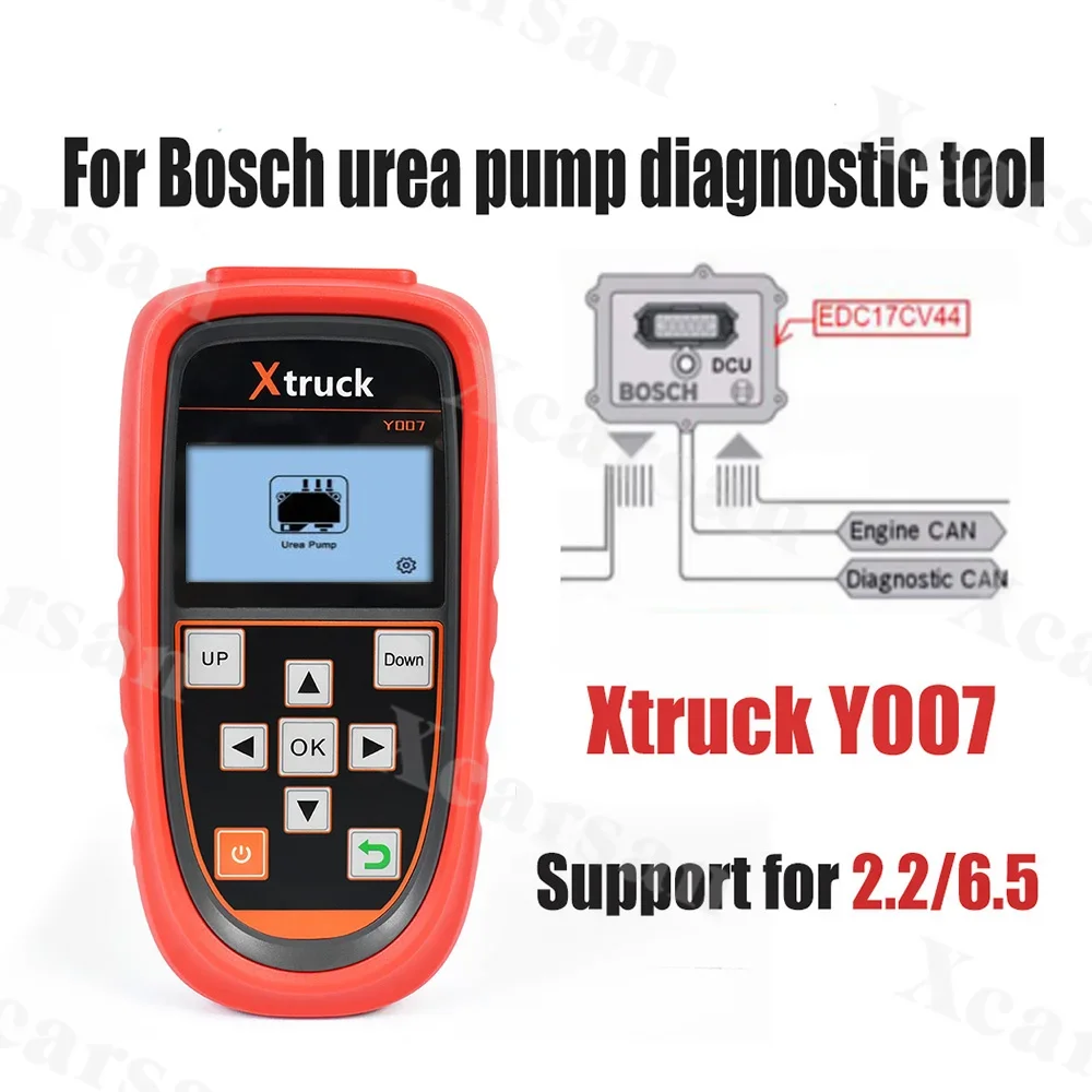 Xtruck Y007 6.5/2.2 For Bo-csh Urea Pump Diesel Vehicle Urea Pump Diagnostic Tool Injection Test Heavy duty Truck