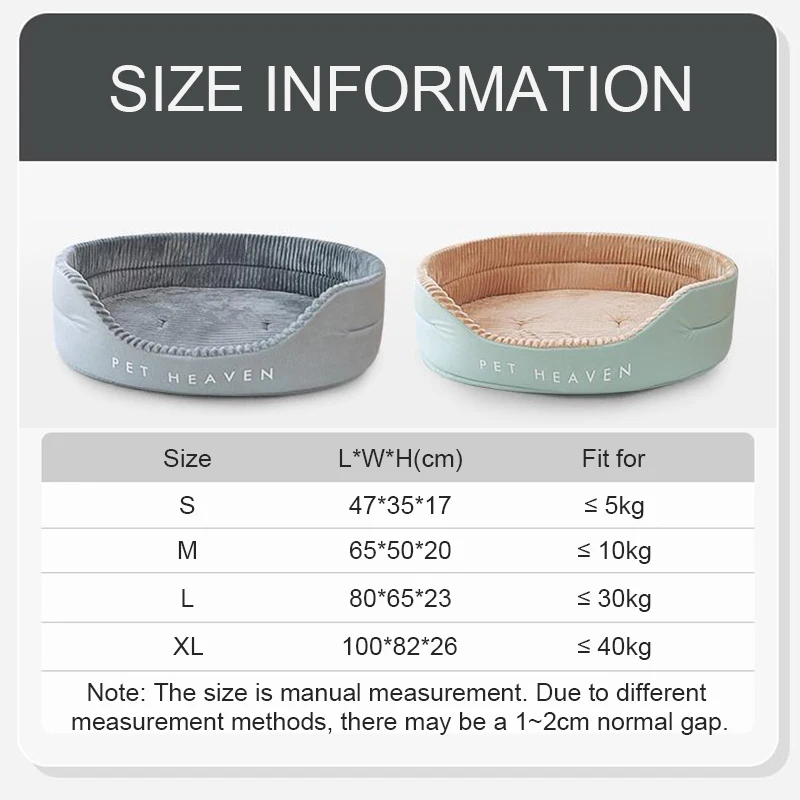 후펫 강아지 침대 패딩 쿠션, 작은 큰 개용 수면 침대, 애완 동물 집, 매우 부드러운 내구성 매트리스, 탈착식 애완 동물 매트