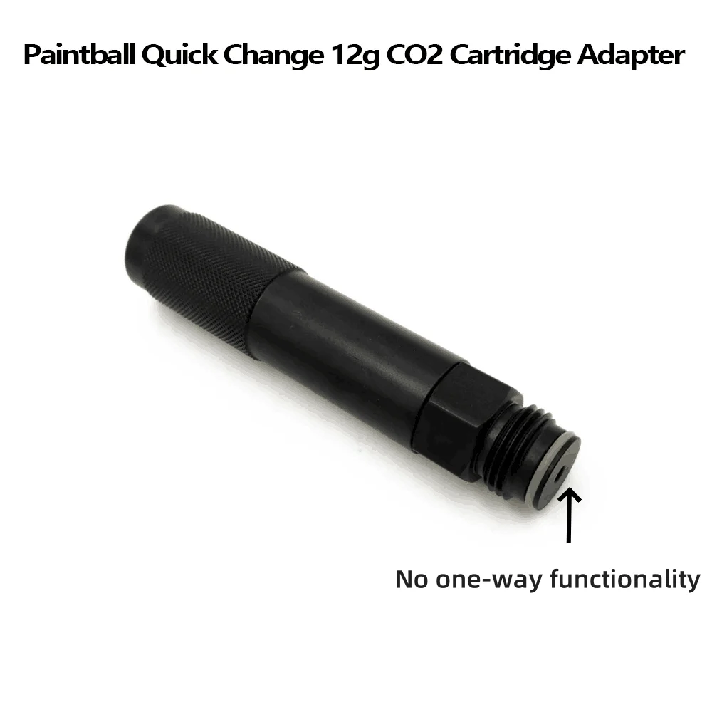 

12g Co2 Cartridge Capsule Cylinder Quick Change Adapter W/ G1/2-14 Threads Adaptor For Cylinder Air Tool