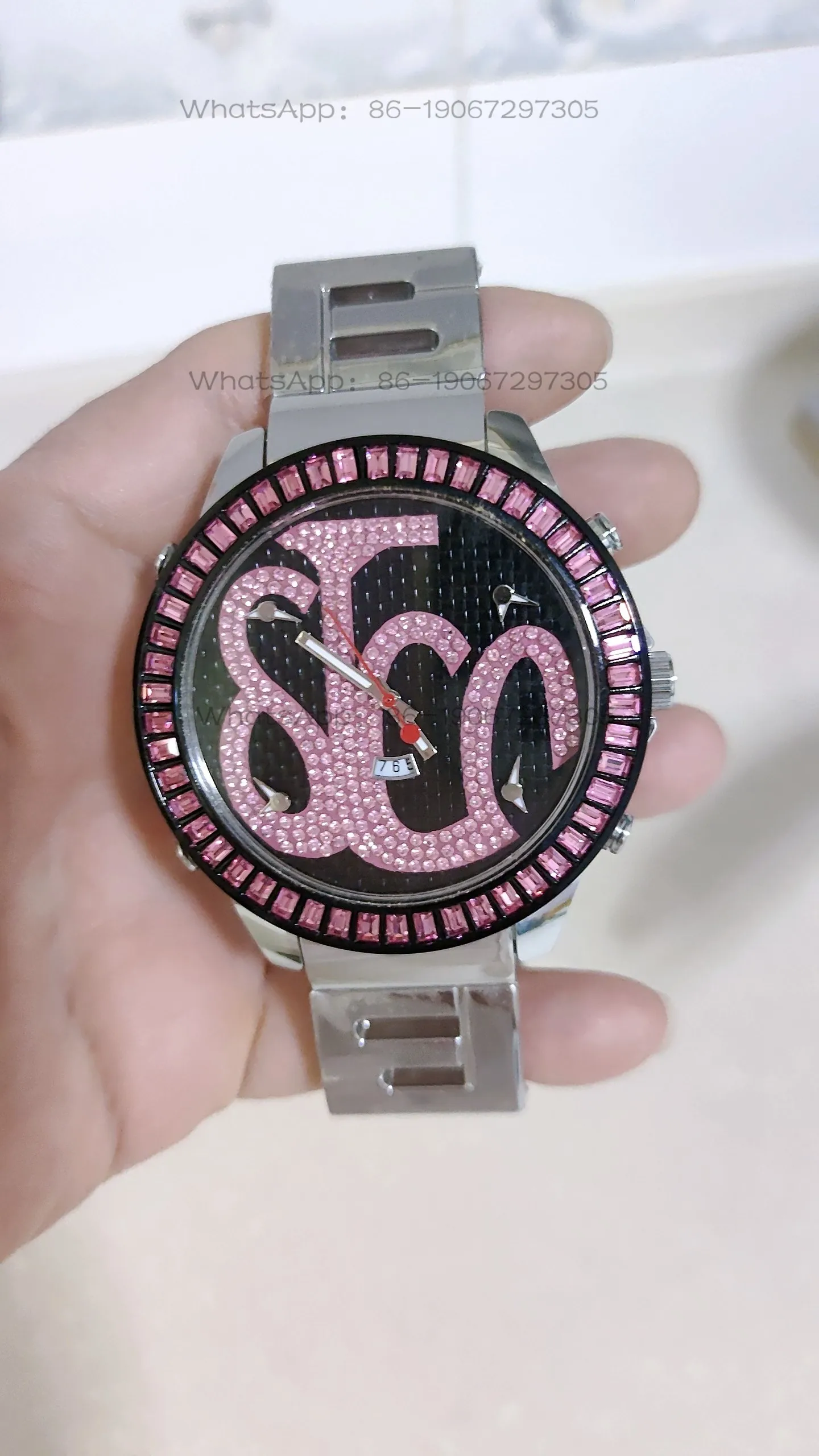 

Watch multi-movement non-mainstream hiphop hip-hop steel belt girl boy quartz watch