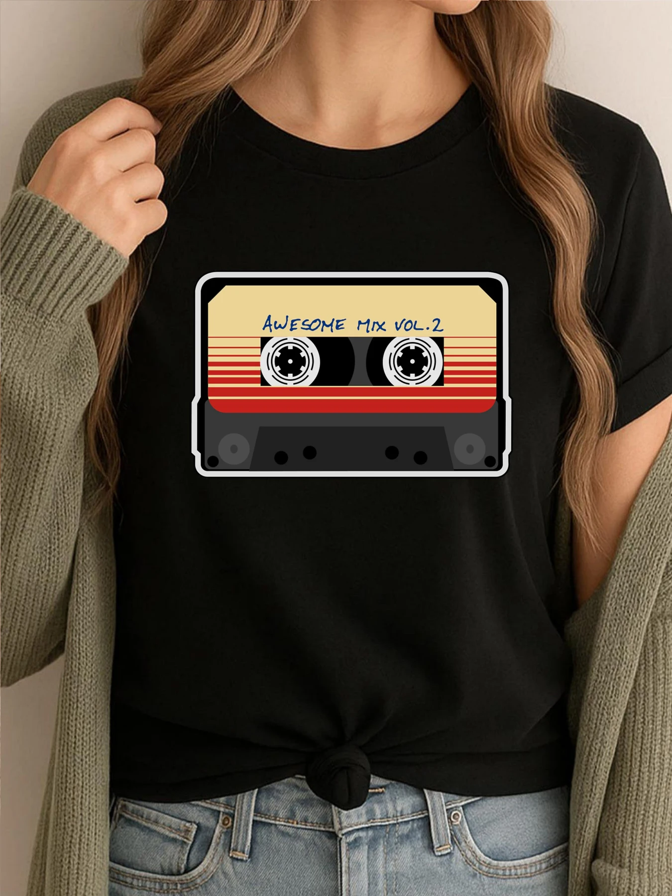 

Awesome Mixtape Vol 2 Cassette Retro Mens Graphic Tshirts Original Mens T-Shirts Vintage Printed Clothes