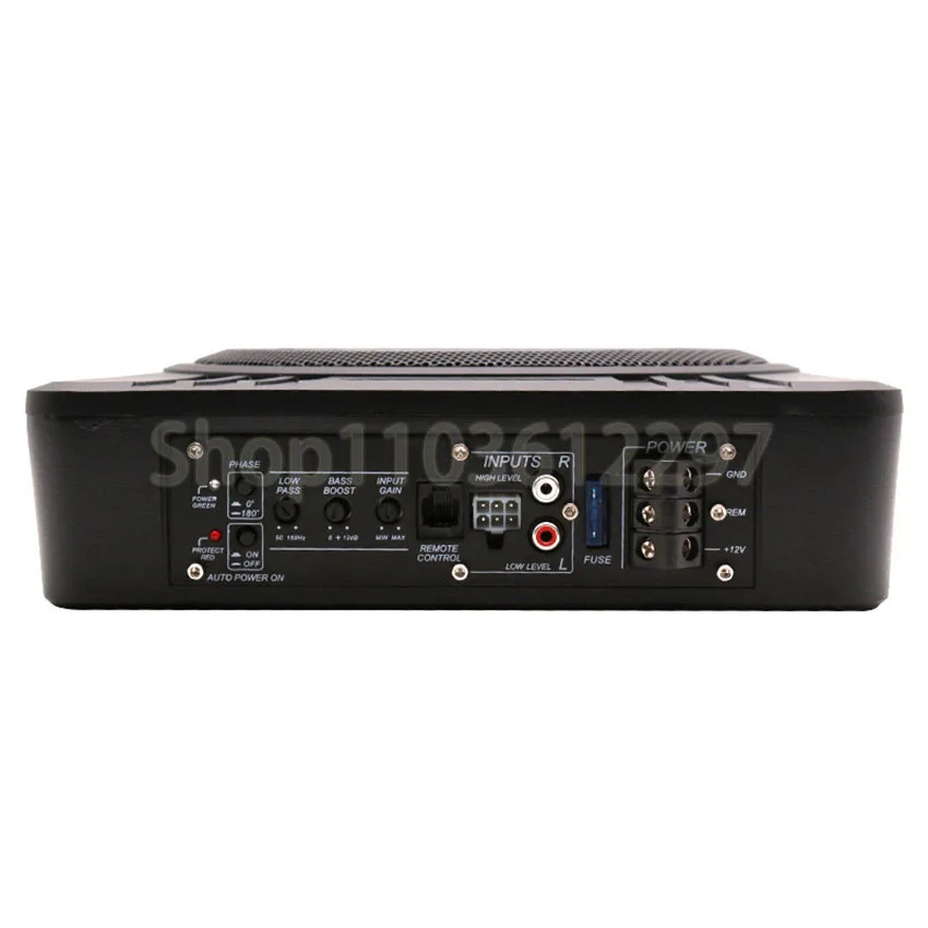 8/10Inch CarSubwoofer Audio 600W High-power Aluminum Alloy Speaker Underseat Woofer Modification Ultra-thin Amplified Subwoofer
