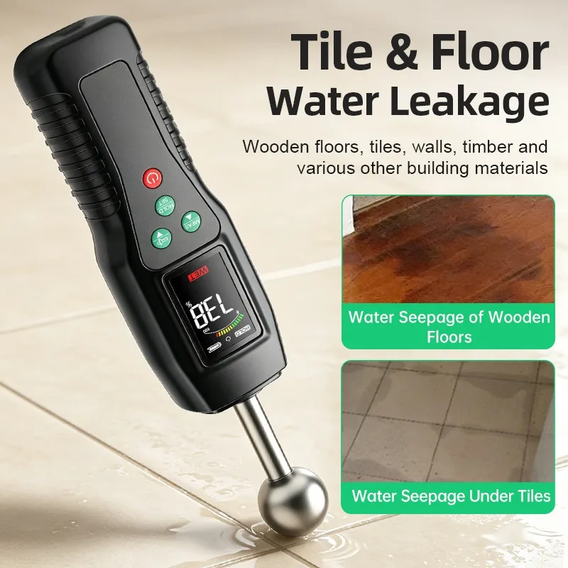 Spherical Non‑Destructive Inductive Moisture Meter High Precision Wall Wood Building Material Humidity Detector Tester