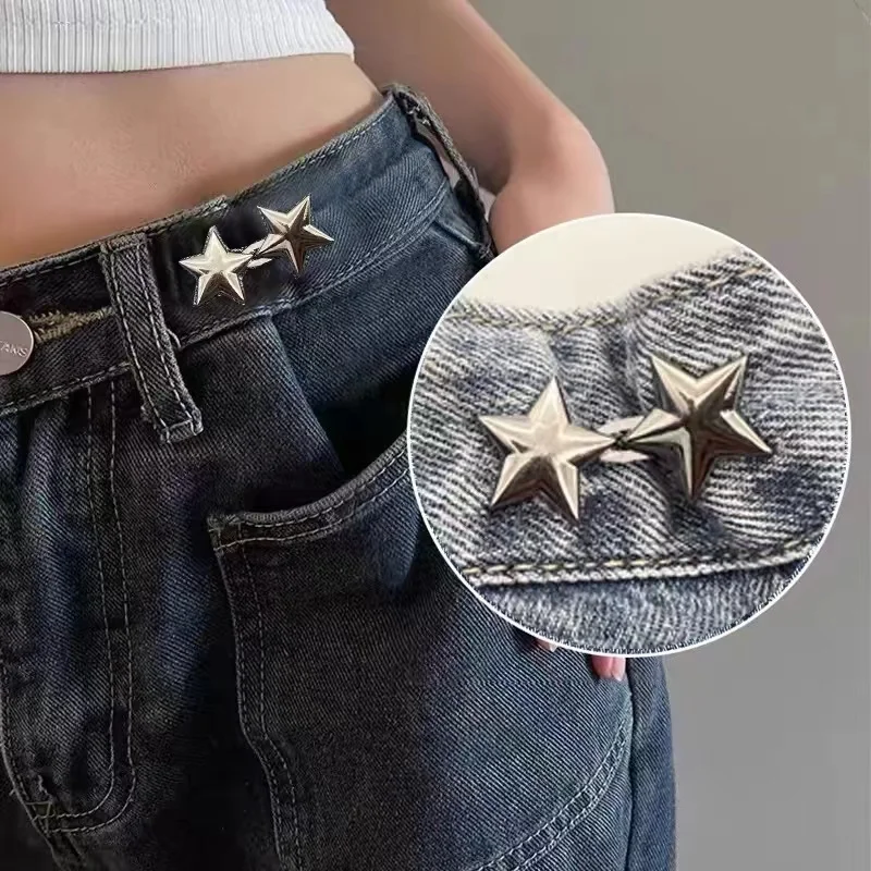 Lazy Person Adjustable Seamless Invisible Waist Buckle Jeans Waist Tightening Tool