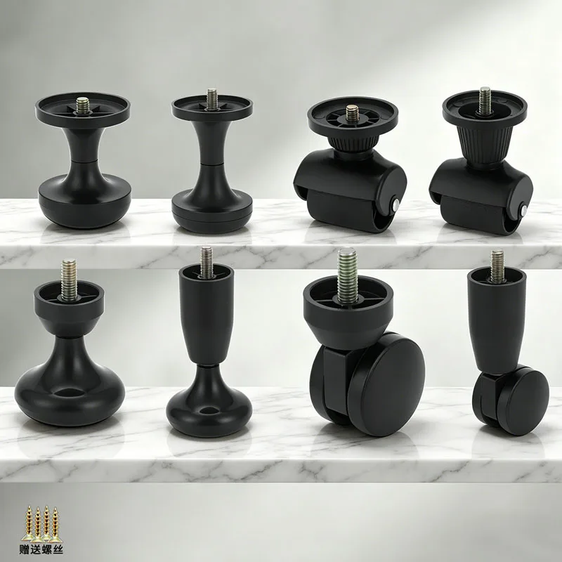 4PCS Hotel Bed Legs Furniture Bedheels Table Legs Fixed Wheels Sofa Legs - Bed Wheels For Hotel Beds Hardware Accessories