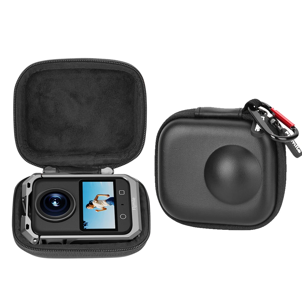 

Portable Mini Storage Bag for DJI Osmo Nano Waterproof PU Protective Box with Hook Travel Carrying Case for Nano Action Camera