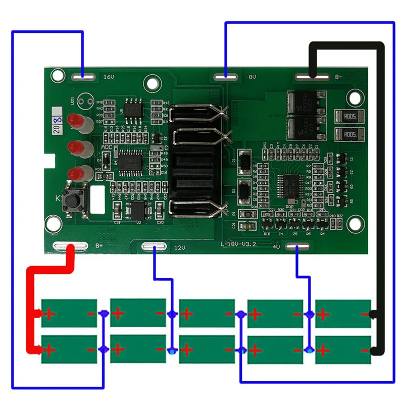Tendenze ora Adatto per EINHELL POWER X-CHANGE 18V 20V Batteria al litio Guscio in plastica Scheda di protezione di ricarica PCB Box Shell
