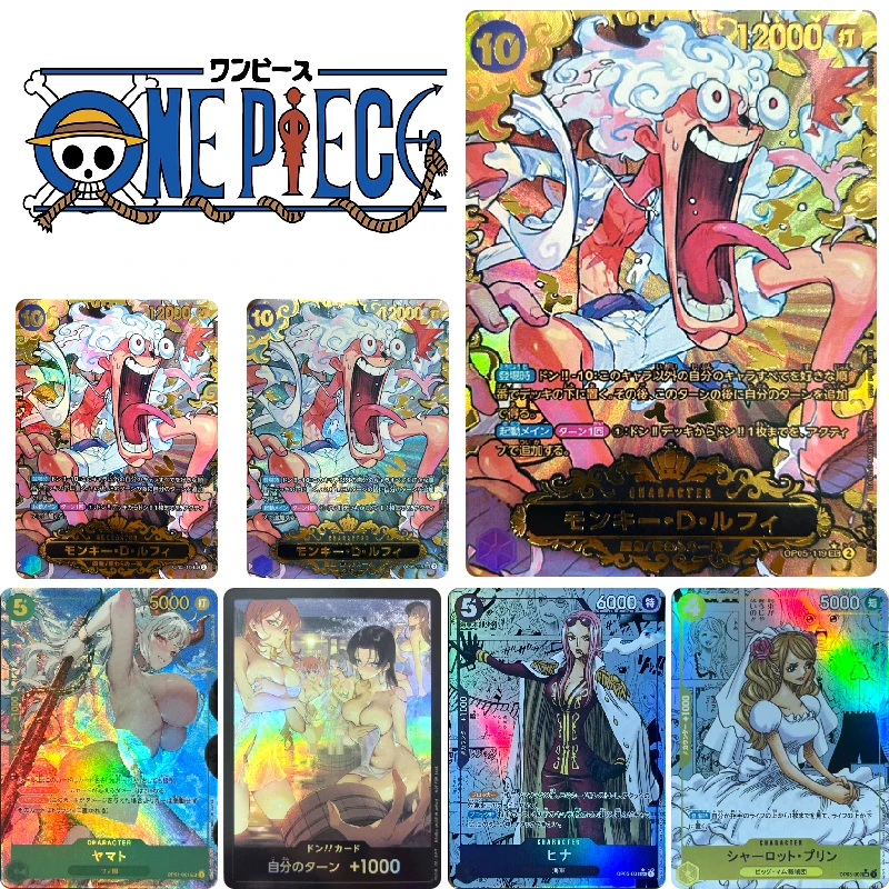 

ONE PIECE Monkey D Luffy Joy Boy Yamato Portgas D Ace DIY Homemade Bronzing Game Toys Collection Card Christmas Birthday Gift