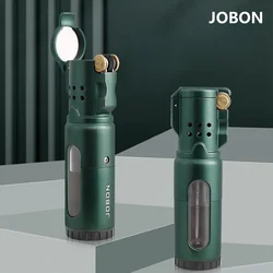 JOBON Grinding Wheel Lighter 3 Blue Flame Torch Turbo Jet Multifunctional Gas Lighter Metal Outdoor Windproof Ignition Tool