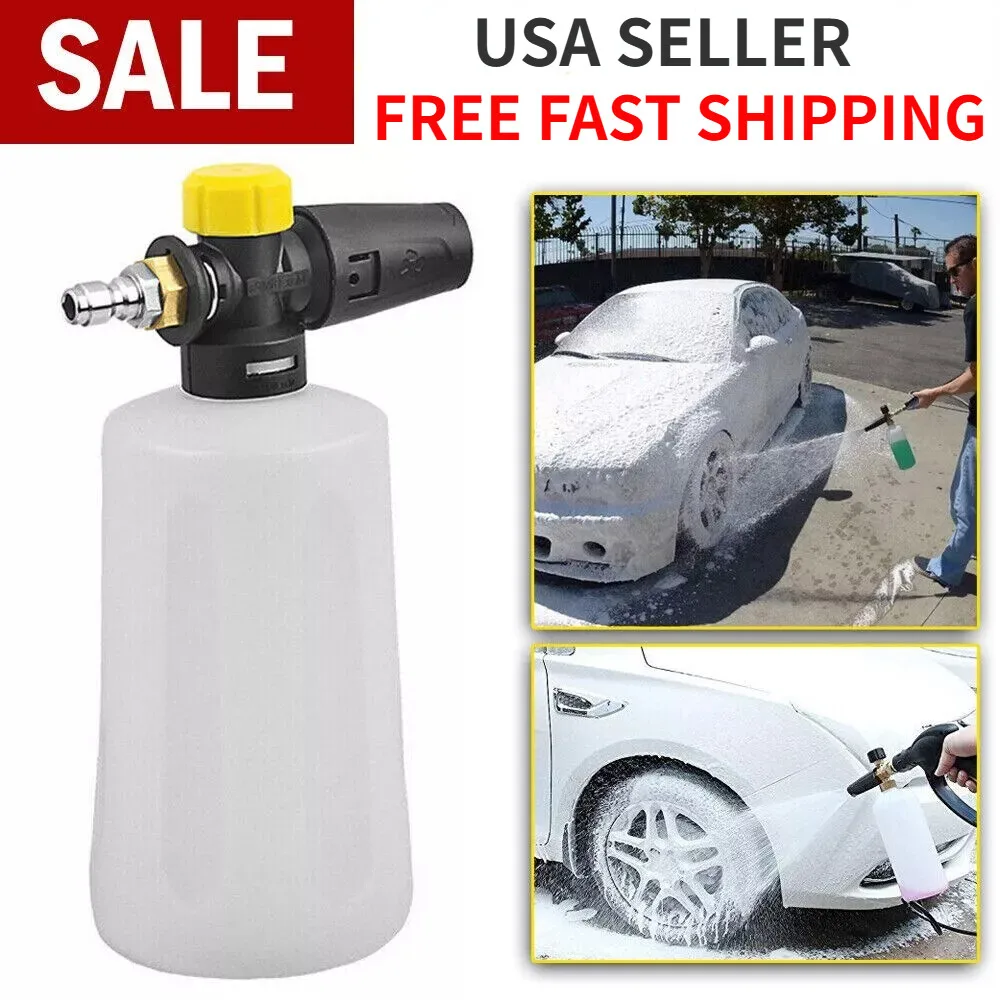 

Car Cleaning Wash Pressure Washer Snow Foam Lance Cannon Sprayer Gun Soap Bottle