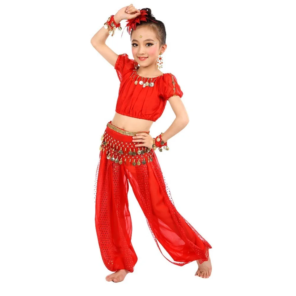 Handmade Children Girl Belly Dance Costumes Kids Belly Dancing Dance Cloth Features Clothes Infant Girls