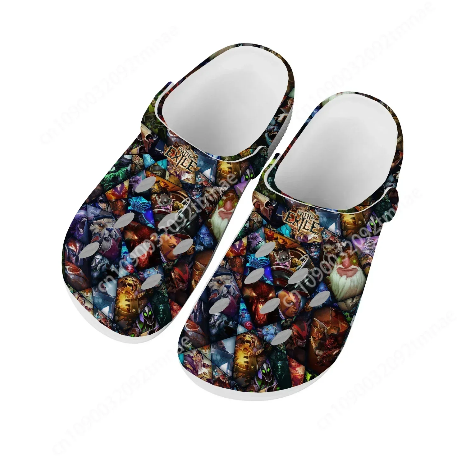 Path of Exile Home Clogs Cartoon Game Mens Womens Youth Boys Girls Sandals Shoes Garden Custom Made Shoes Beach Hole Slippers