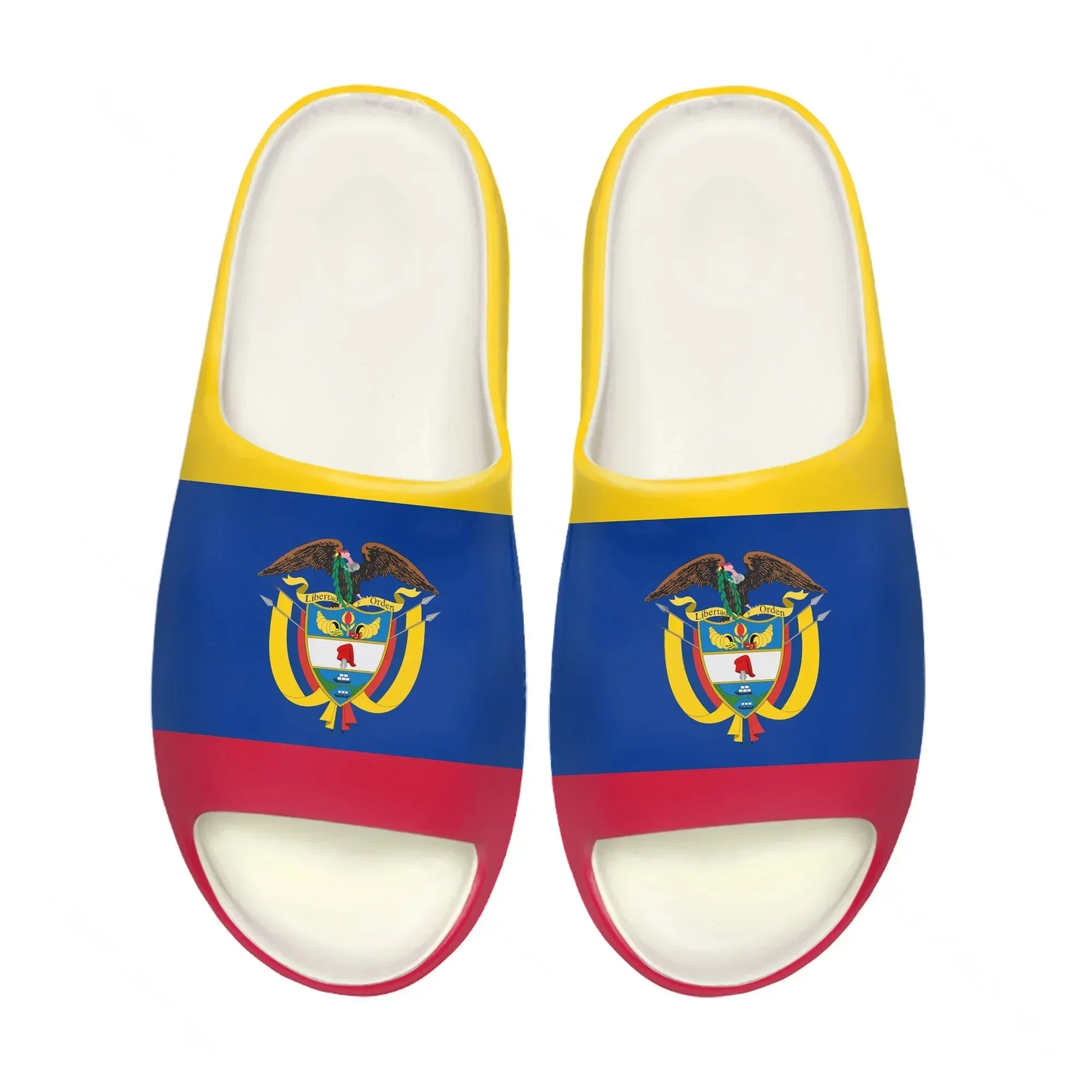 Colombia Flag Bogota Soft Sole Sllipers Home Clogs Customized Water Shoes Mens Womens Teenager Stepping on Shit Beach Sandals