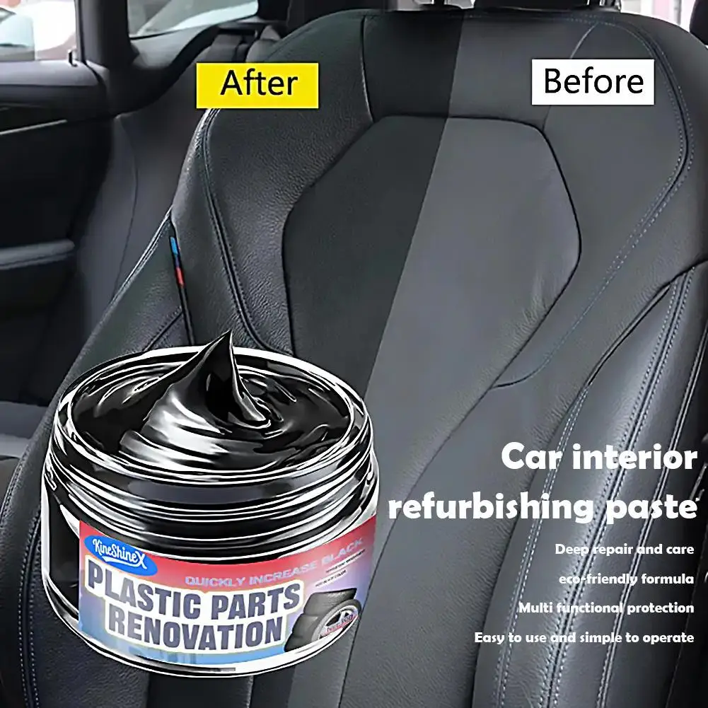 Car Interior Scratch Repair Cream - Car Scratch Repair | Tire Gloss Repair, Black Interior and Dashboard Plastic Surface Repair