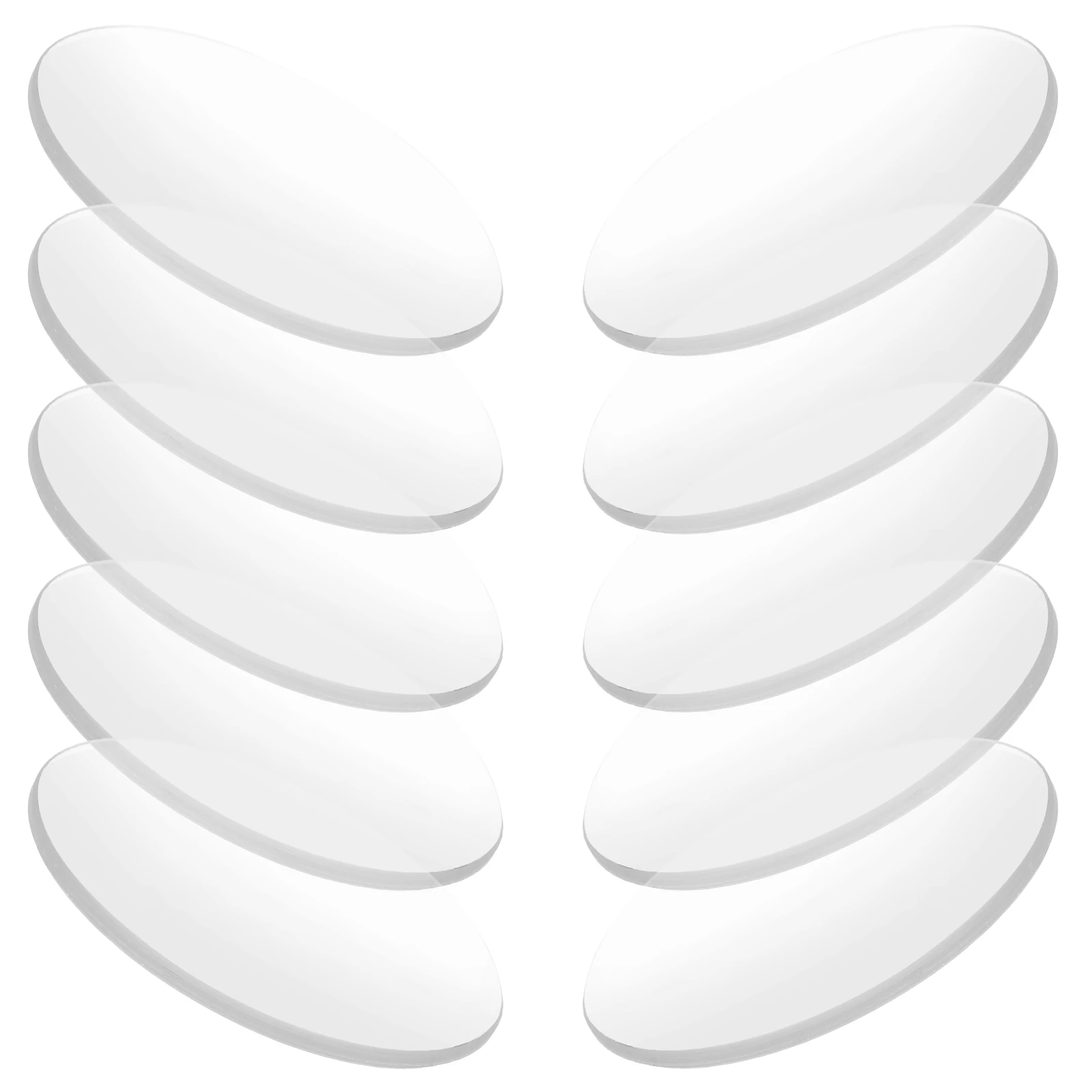 

10 Pcs Magnifying Glass 41mm Double Magnifying Convex Lens Convex Optical Lens for Science Teaching Physics Experiment