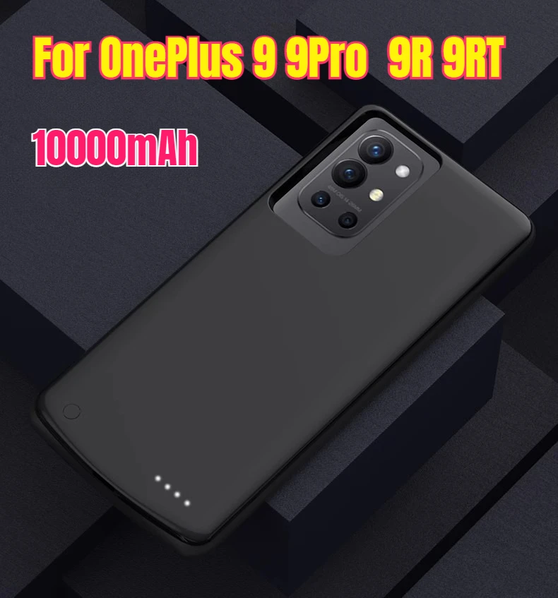 

Чехол Power Bank 10000 мАч для OnePlus 9 Pro, задний зажим для мобильного телефона, аккумулятор 9R, портативный чехол для питания 9RT, внешний аккумулятор большой емкости