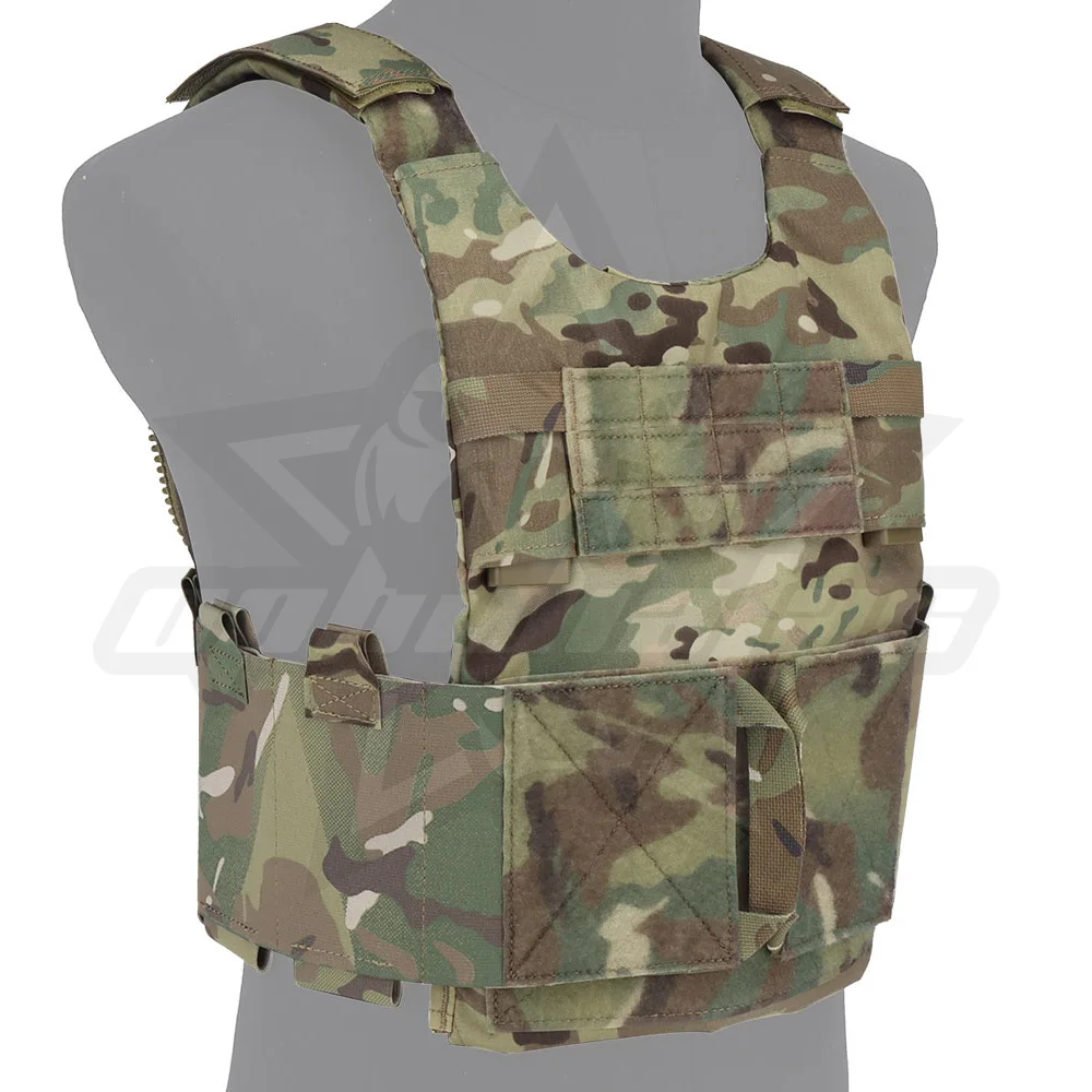 OphidianTac LV-119 Hunting Vest Plate Carrier Vest Zip-on Expansion Assault Back Panel Storage Bag Airsoft Hunting Vest Gear