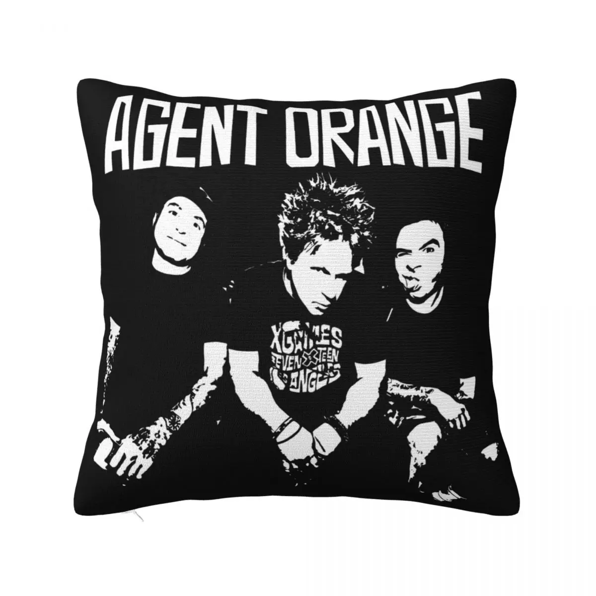 New Agent Orange American Punk Rock Band Logo Black Size S 3Xl Any Logo Harajuku Punk Vacation Cute Pillow Case