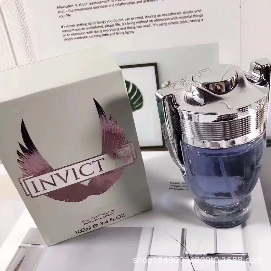 100 مل 3.4FL.OZ عطر أكوا INVINCIBLE للرجال EDP، نوتات وودي المائية، رذاذ عطر المحيط الطازج هدية للرجال #5