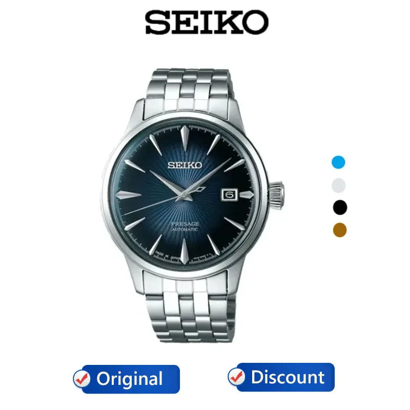 SEIKO 5 Presage Original Watch Men Quartz Automatic Mechanical Japanese Stainless Steel Fashion Business Leisure Watches Luxury