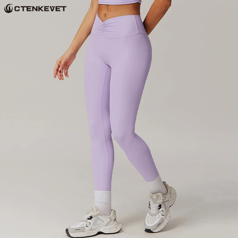 

Ctenkevet High Waist Buttock Lift Sports Pants Women Gym Yoga Pant Female Waist Scrunch Legging Women Fitness Sweatpants