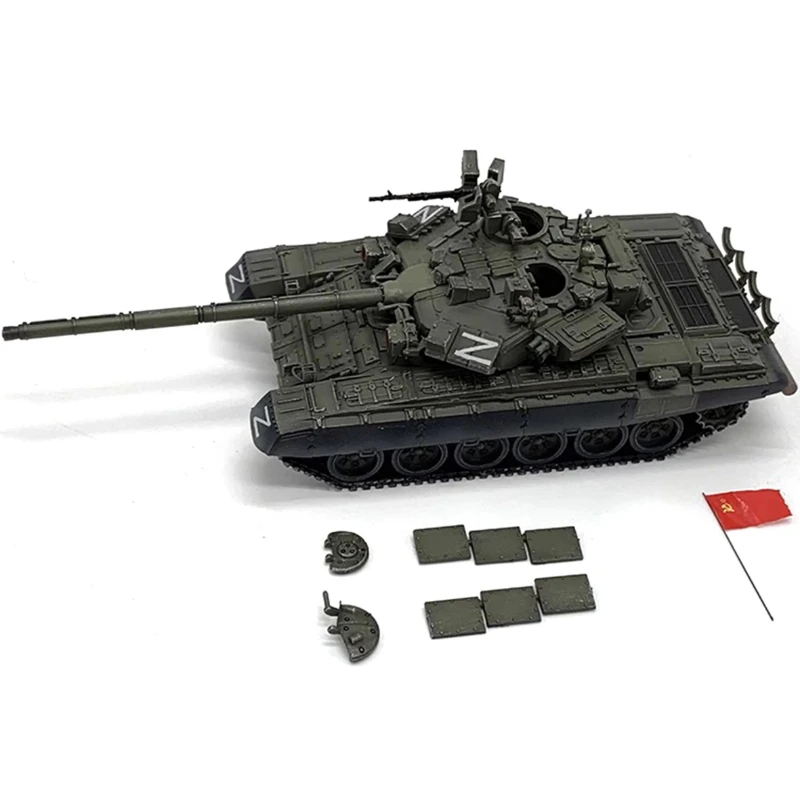 1: 72 Scale Model Russian T90 T-90A Main Battle Tank Finished Product Special Operations Armored Vehicle Collection Display Gift